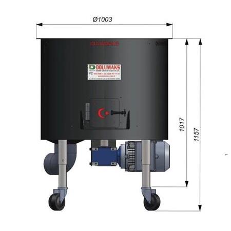 DCS 100 Kg 260Lt 1.5Kw 220V